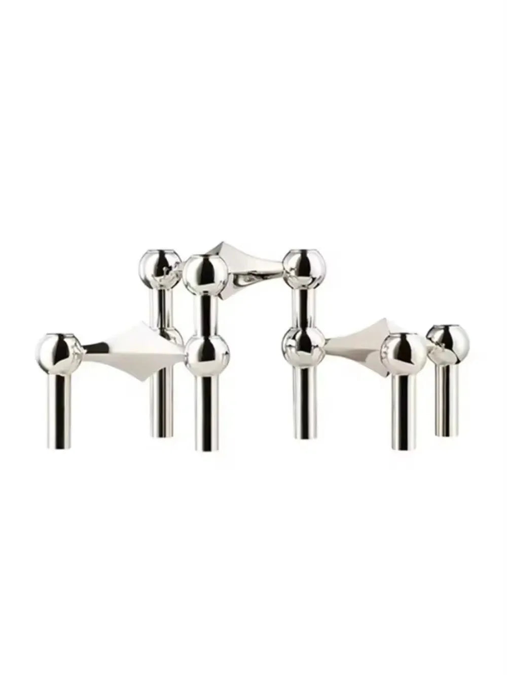 Nordic Reproduction Candelabra Metal Molecular Structure Candle Holder